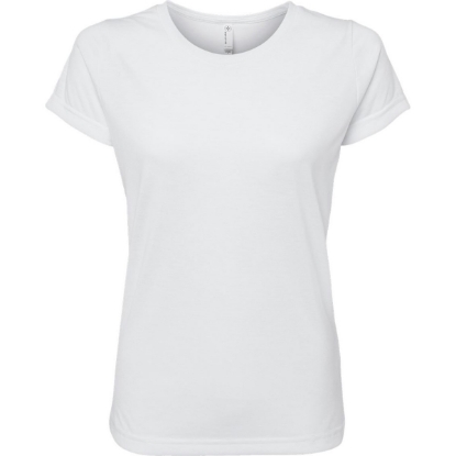 Custom Womens Polyester Sublimation Tee White