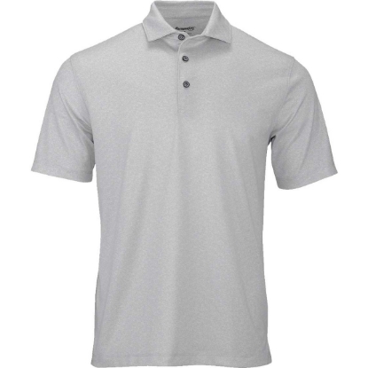 Custom Mens Derby Sublimated Heathered Polo Ash Heather