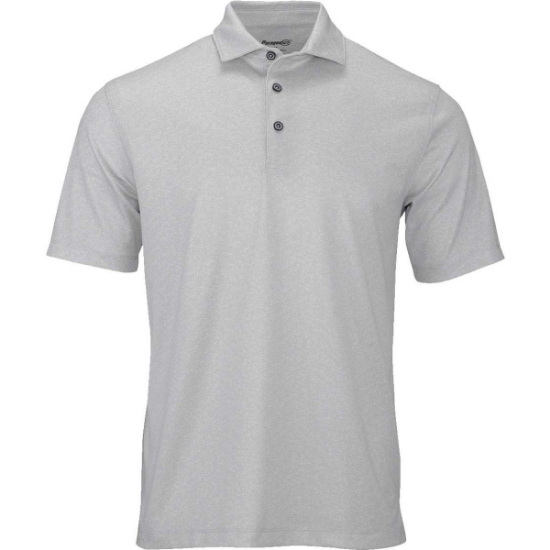 Custom Mens Derby Sublimated Heathered Polo Ash Heather