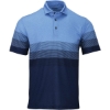 Custom Mens Belmont Sublimated Heathered Polo Blue Heather