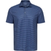 Custom Mens Aiken Striped Polo Blue Heather/ Navy