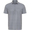 Custom Mens Aiken Striped Polo Steel Heather/ Charcoal