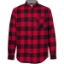 Custom Vintage Brushed Flannel Shirt Crimson/ Black