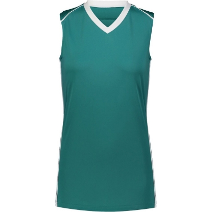 Custom Womens Rover Jersey Teal/ White