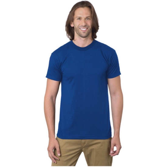 Custom Unisex USA-Made 50/50 T-Shirt Royal Blue