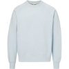 Custom Mens Vintage Fleece Raglan Crewneck Sweatshirt Arctic Blue