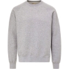 Custom Mens Vintage Fleece Raglan Crewneck Sweatshirt Heather Grey