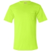 Custom Unisex USA-Made 50/50 Pocket T-Shirt Safety Green