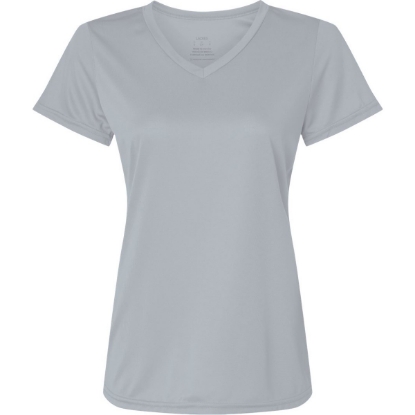 Custom Womens Nexgen Performance V-Neck T-Shirt Silver
