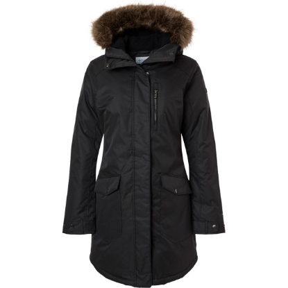 Custom Womens Suttle Mountain™ Long Insulated Jacket Black