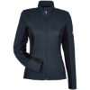 Custom Womens Constant Full-Zip Sweater Fleece Jacket Frontier/ Black/ White