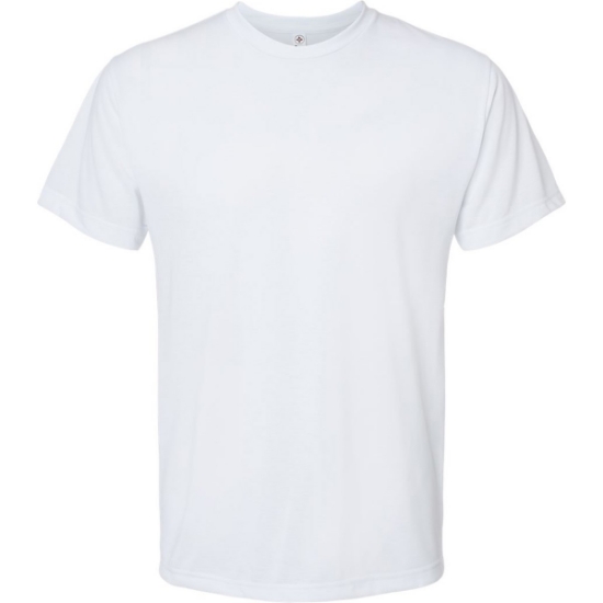 Custom Mens Polyester Sublimation Tee White