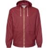 Custom Unisex Vintage Hooded Rain Jacket Biking Red