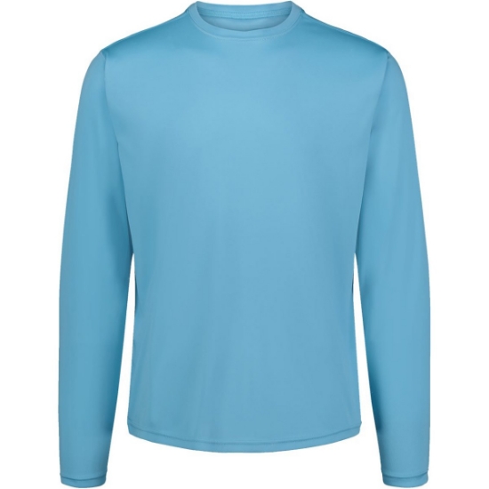 Custom Unisex Sunproof® Long Sleeve T-Shirt Cali Blue