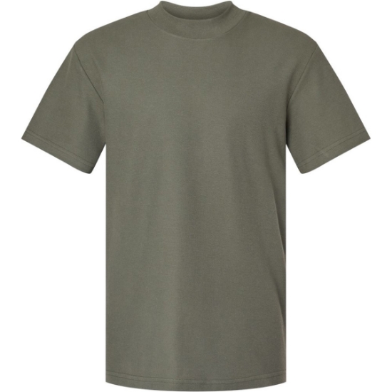Custom Unisex Pique Mockneck Tee Lieutenant