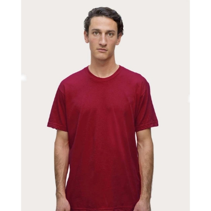 Custom Unisex USA-Made Fine Jersey T-Shirt Cranberry