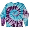 Custom Unisex Tie-Dyed Long Sleeve T-Shirt Barbados