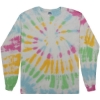 Custom Youth Tie-Dyed Long Sleeve T-Shirt Yosemite