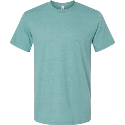 Custom Unisex CVC Tee Heather Arctic