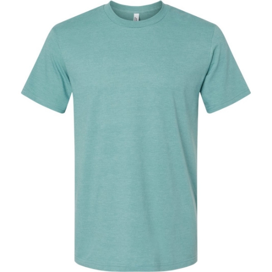 Custom Unisex CVC Tee Heather Arctic