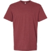 Custom Unisex CVC Tee Heather Burgundy