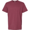 Custom Unisex CVC Tee Heather Cranberry
