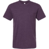 Custom Unisex CVC Tee Heather Eggplant