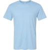 Custom Unisex CVC Tee Heather Light Blue