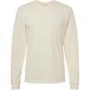 Custom Unisex Fine Jersey Long Sleeve Tee Cream