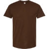 Custom Unisex Fine Jersey T-Shirt Brown