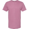 Custom Unisex Fine Jersey T-Shirt Heather Cassis