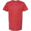 Custom Unisex Fine Jersey T-Shirt Heather Red