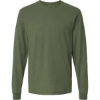 Custom Unisex Fine Jersey Long Sleeve T-Shirt Military Green