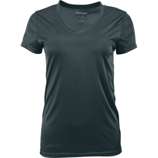 Custom Womens Vera V-Neck T-Shirt Graphite