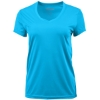 Custom Womens Vera V-Neck T-Shirt Turquoise