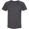 Custom Mens Mock Twist Raglan T-Shirt Black