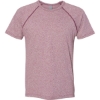 Custom Mens Mock Twist Raglan T-Shirt Tech Maroon