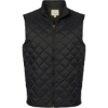 Custom Mens Vintage Diamond Quilted Vest Black