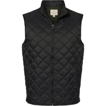 Custom Mens Vintage Diamond Quilted Vest Black