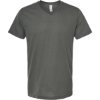 Custom Mens Poly-Rich V-Neck T-Shirt Charcoal