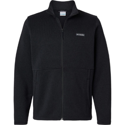 Custom Mens Alto Pass™ Fleece Full-Zip Jacket Black