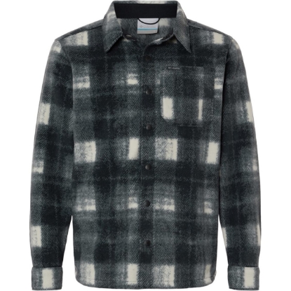 Custom Mens Steens Mountain™ Printed Shirt Jacket II Chalk Omblur