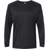 Custom Unisex Long Islander Performance Long Sleeve T-Shirt Black