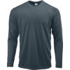 Custom Unisex Long Islander Performance Long Sleeve T-Shirt Graphite