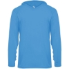Custom Youth B-Core Long Sleeve Hooded T-Shirt Columbia Blue