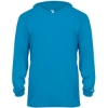 Custom Youth B-Core Long Sleeve Hooded T-Shirt Electric Blue
