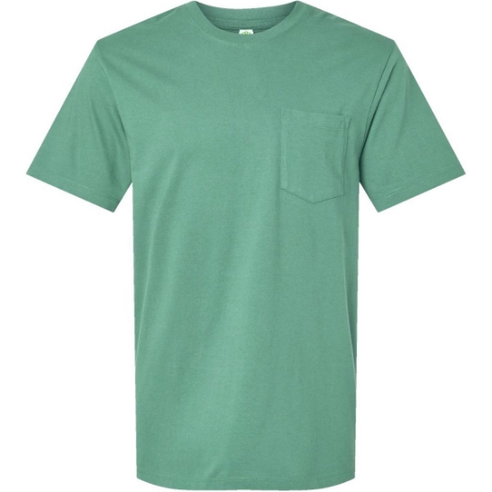 Custom Unisex Classic Pocket T-Shirt Pine