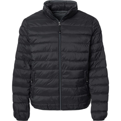 Custom Mens PillowPac Puffer Jacket Black