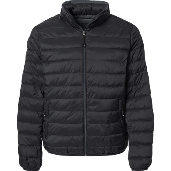 Custom Mens PillowPac Puffer Jacket Black