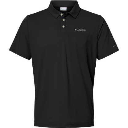 Custom Mens Tech Trail™ Utility Polo Black